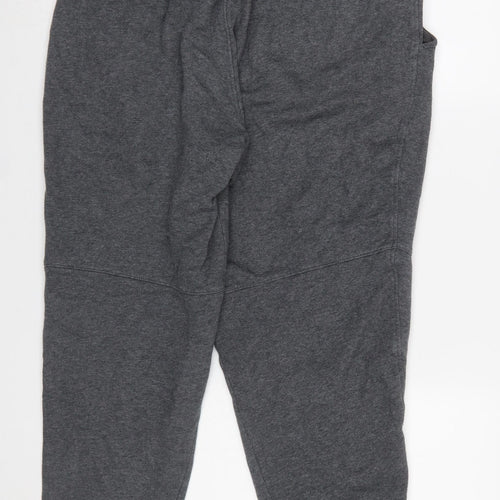 Under Armour Men's Grey Jogger Sweatpants L Fleece Athletic Trousers