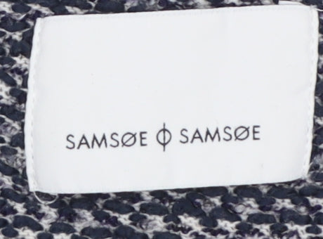 Samsøe Samsøe Men Clear Cotton Knit Crew Neck Jumper Size L