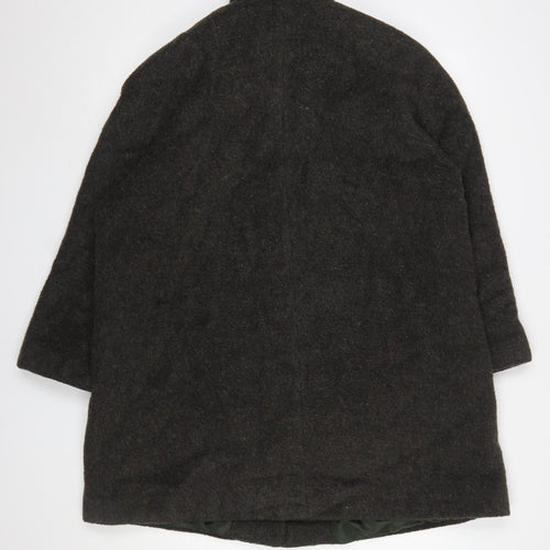 Berkertex Women Brown Wool Blend Overcoat Size 16