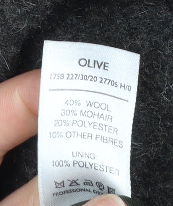 Berkertex Women Brown Wool Blend Overcoat Size 16