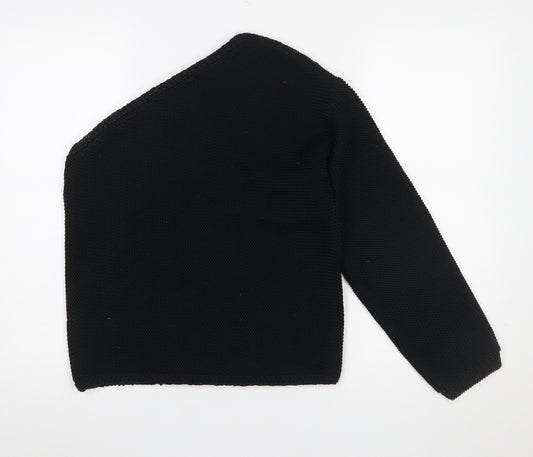 Marks and Spencer Women’s Black Asymmetrical Knit Jumper M