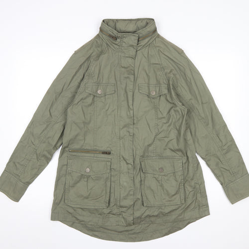Marks and Spencer Women’s Green UK 10 Cotton Military Jacket