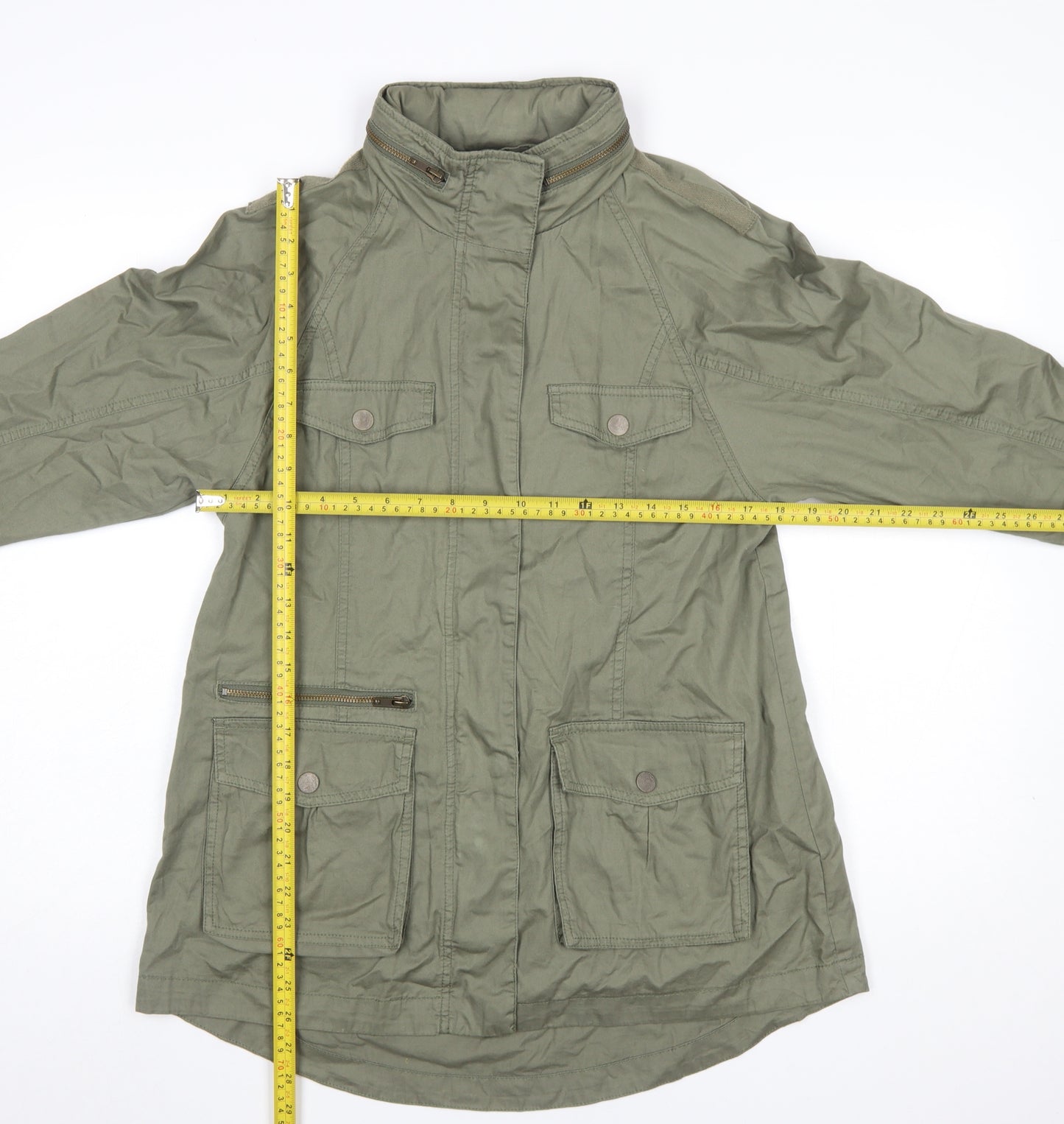 Marks and Spencer Women’s Green UK 10 Cotton Military Jacket