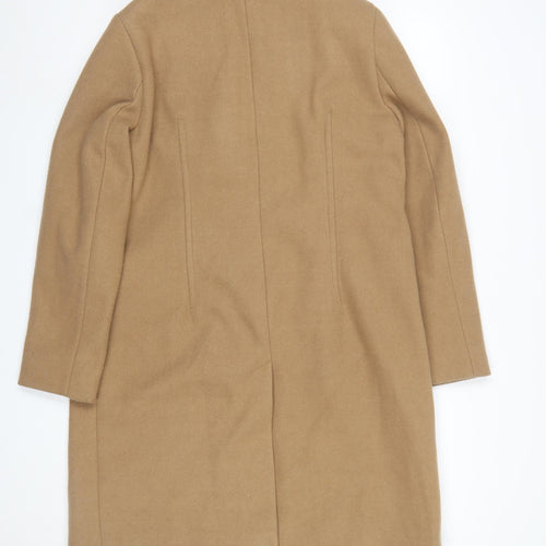 Marks and Spencer Women’s Beige Long Overcoat Size 14 Polyester