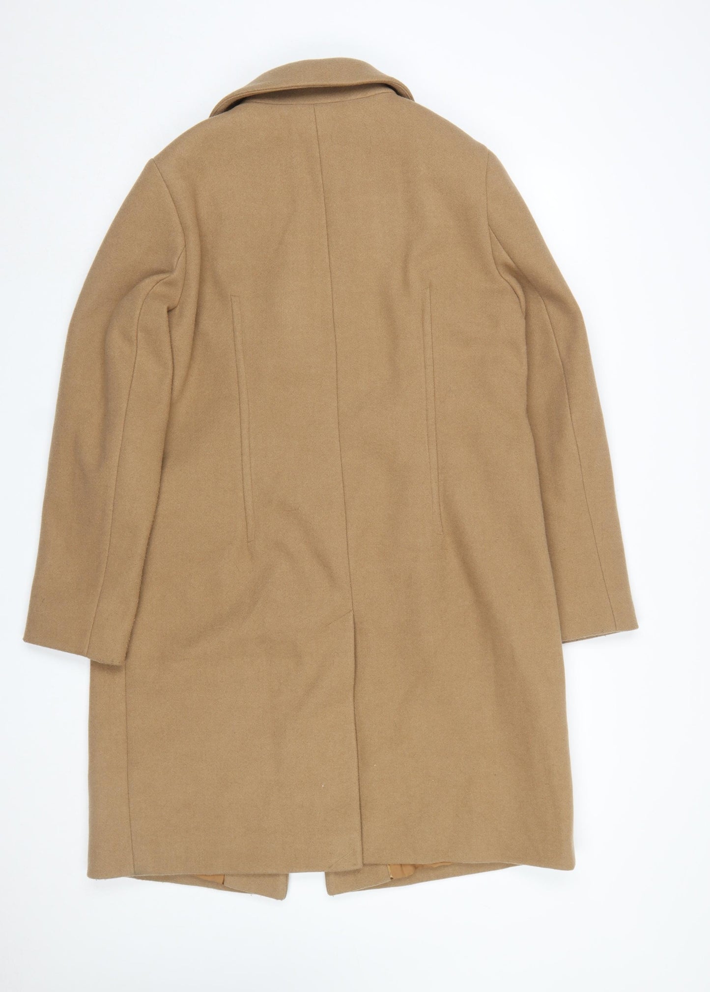 Marks and Spencer Women’s Beige Long Overcoat Size 14 Polyester