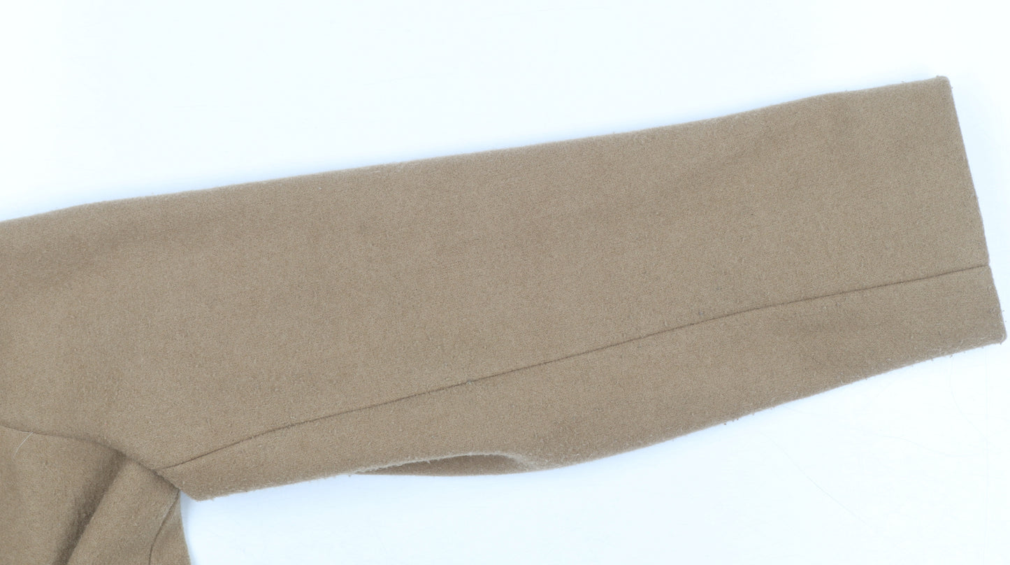 Marks and Spencer Women’s Beige Long Overcoat Size 14 Polyester