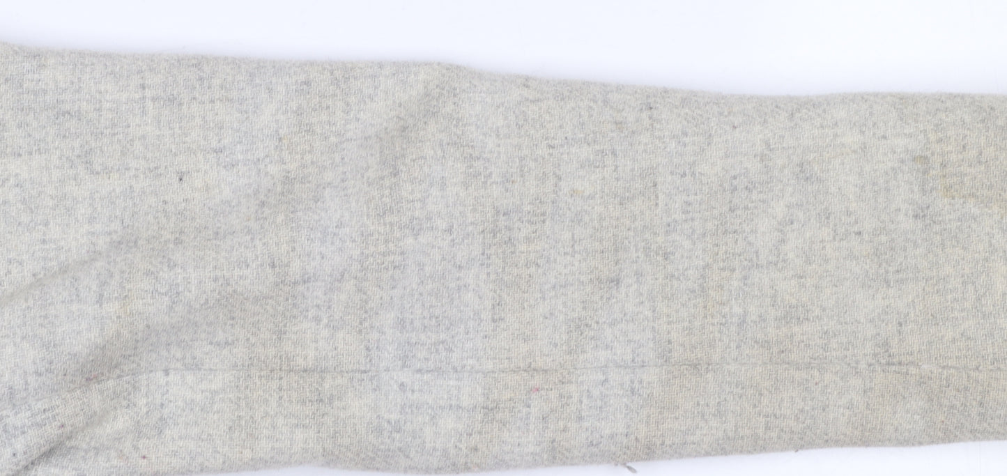 Reiss Women's Beige Wool Blend Long Overcoat UK 10