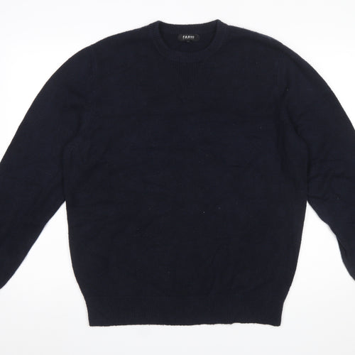 Farhi by Nicole Farhi Women's Black XL Wool Crew Neck Jumper