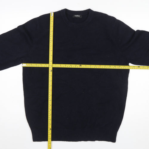 Farhi by Nicole Farhi Women's Black XL Wool Crew Neck Jumper