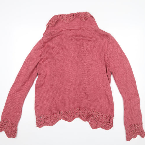Marks and Spencer Women's Pink Knit Cardigan UK 18 Long Sleeve