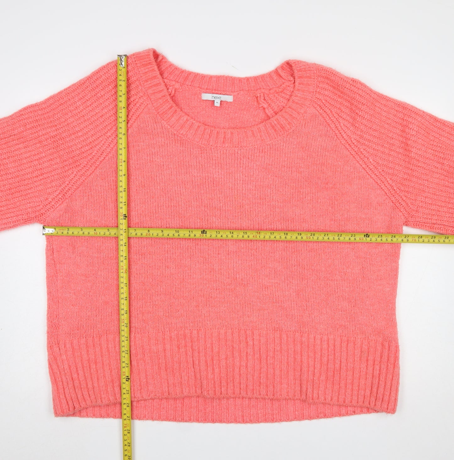 Next Women Pink XL Crew Neck Knit Pullover Jumper