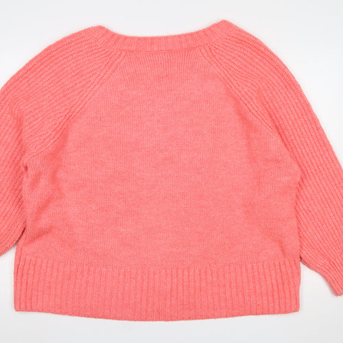 Next Women Pink XL Crew Neck Knit Pullover Jumper
