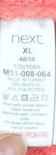 Next Women Pink XL Crew Neck Knit Pullover Jumper