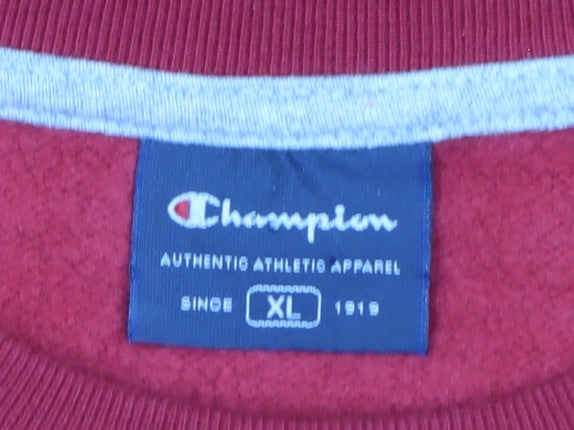 Champion Men's Red XL Crew Neck Pullover Sweatshirt