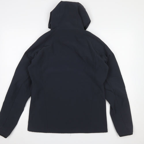 Quechua Boys Black Softshell Hooded Outdoor Jacket 14-15 Years