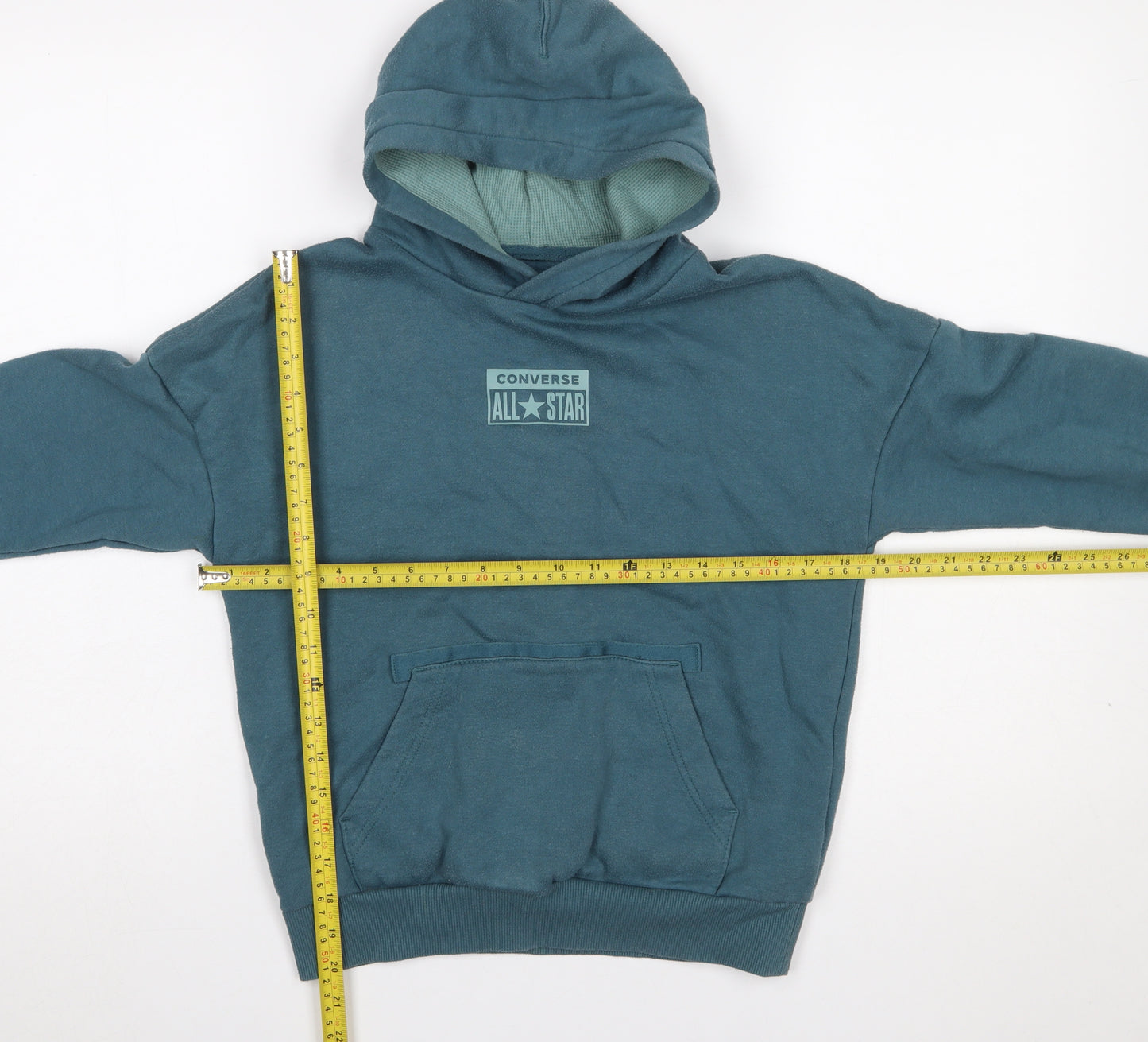 Converse Boys Blue Pullover Hoodie M 10-12 Years Cotton Blend All Star Logo