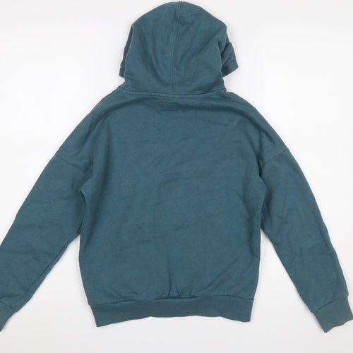 Converse Boys Blue Pullover Hoodie M 10-12 Years Cotton Blend All Star Logo