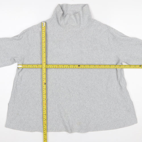 COS Womens Grey Roll Neck Long Sleeve Knit Top Size 12