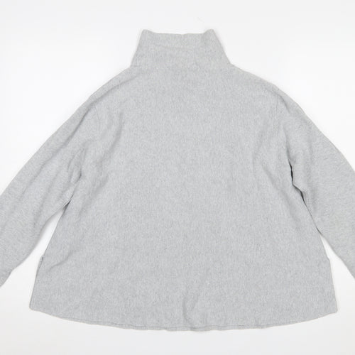 COS Womens Grey Roll Neck Long Sleeve Knit Top Size 12
