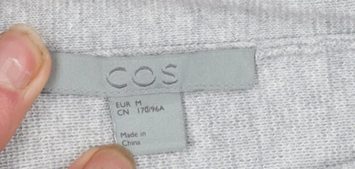 COS Womens Grey Roll Neck Long Sleeve Knit Top Size 12