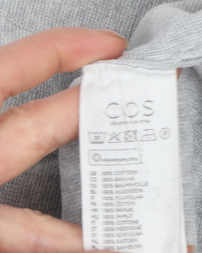 COS Womens Grey Roll Neck Long Sleeve Knit Top Size 12