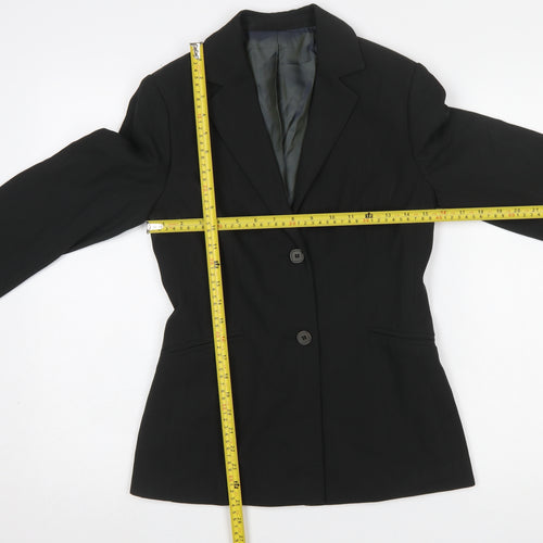 Anne Brooks Petite Black Two-Button Suit Jacket Size 6