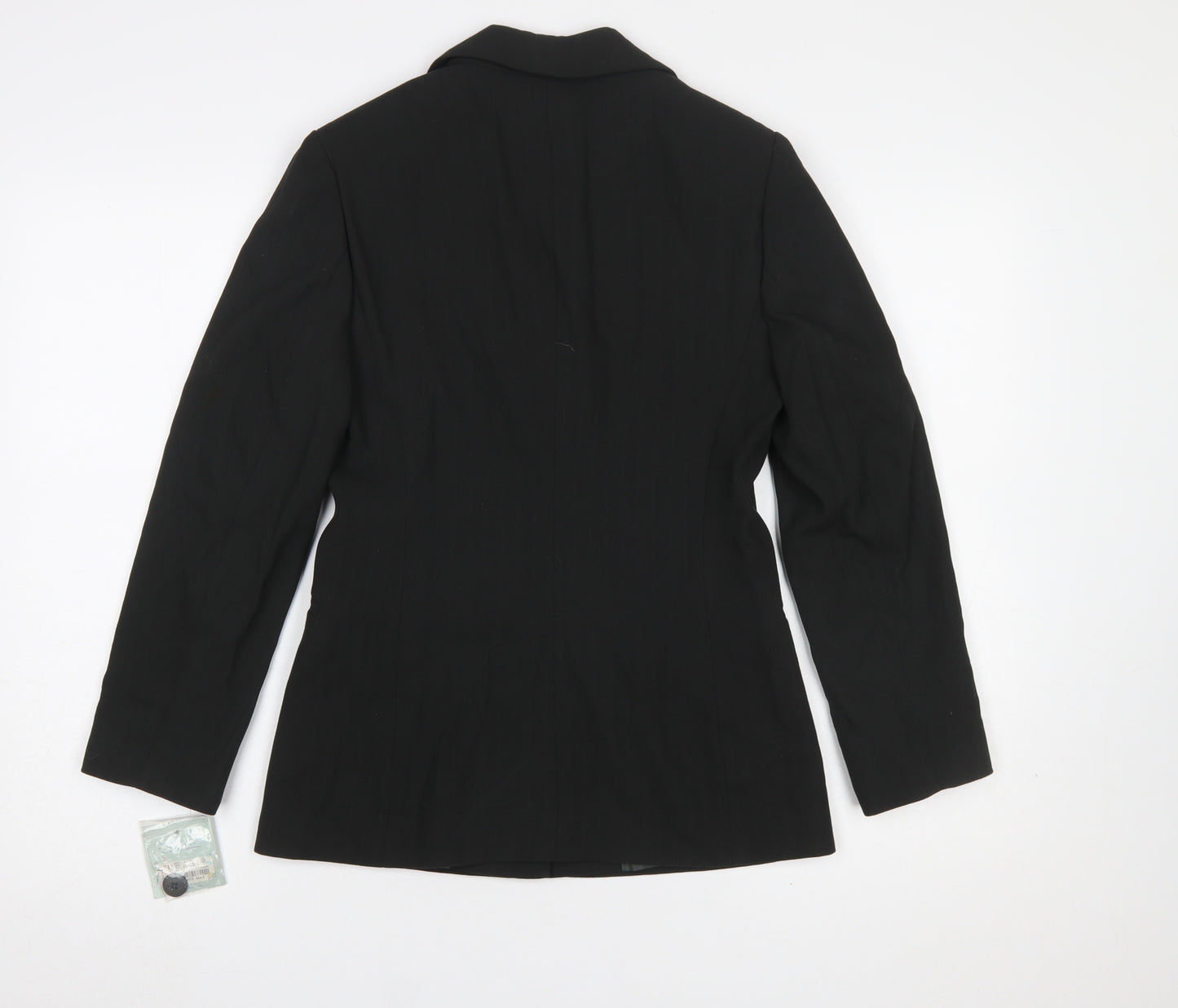 Anne Brooks Petite Black Two-Button Suit Jacket Size 6