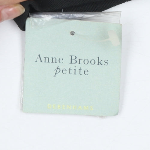 Anne Brooks Petite Black Two-Button Suit Jacket Size 6