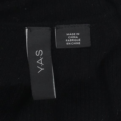 Y.A.S Women’s Black Roll Neck Long Sleeve Bodycon Tall Dress Size L