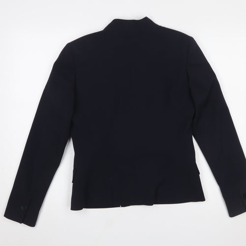 Jigsaw Women's Blue Wool Blend Tailored Blazer UK 10