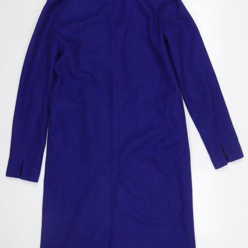 Topshop Women’s Tall Blue Long Overcoat Size 8