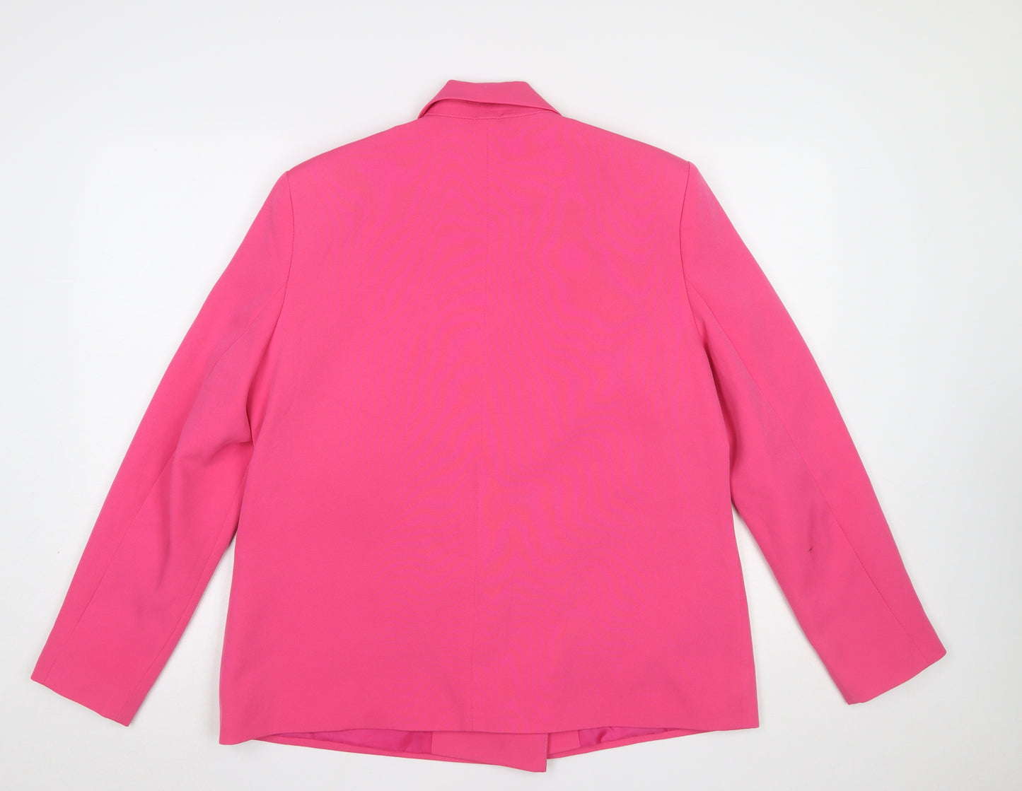 Tu Woman Pink Double-Breasted Blazer Size 14 Regular Fit