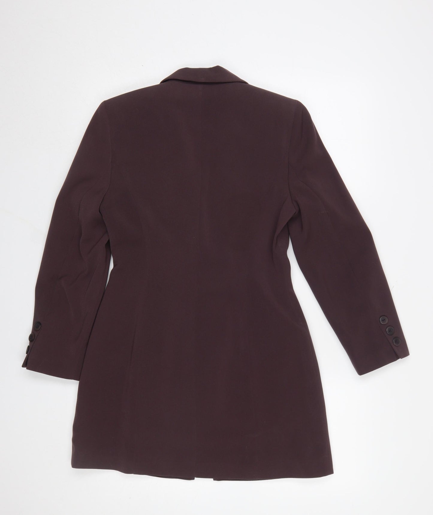 Richards Petites Women's Brown Single-Breasted Long Blazer UK 6