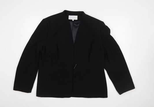 Autonomy Women's Black Classic Polyester Blazer Size 18
