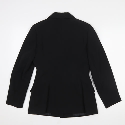 Dorothy Perkins Petites Black Single-Breasted Blazer UK 8
