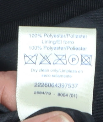 Dorothy Perkins Petites Black Single-Breasted Blazer UK 8