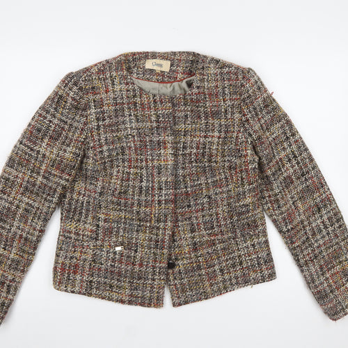 Marks and Spencer Women's Multicoloured Tweed Suit Jacket Size 12 Wool Blend Classic Style