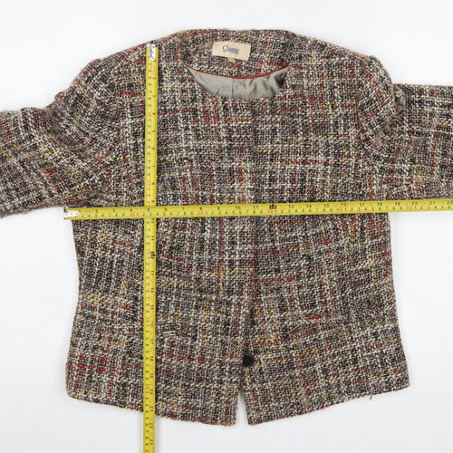 Marks and Spencer Women's Multicoloured Tweed Suit Jacket Size 12 Wool Blend Classic Style