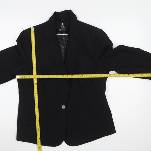 Atmosphere Women's Black Polyester Single-Breasted Blazer UK 18