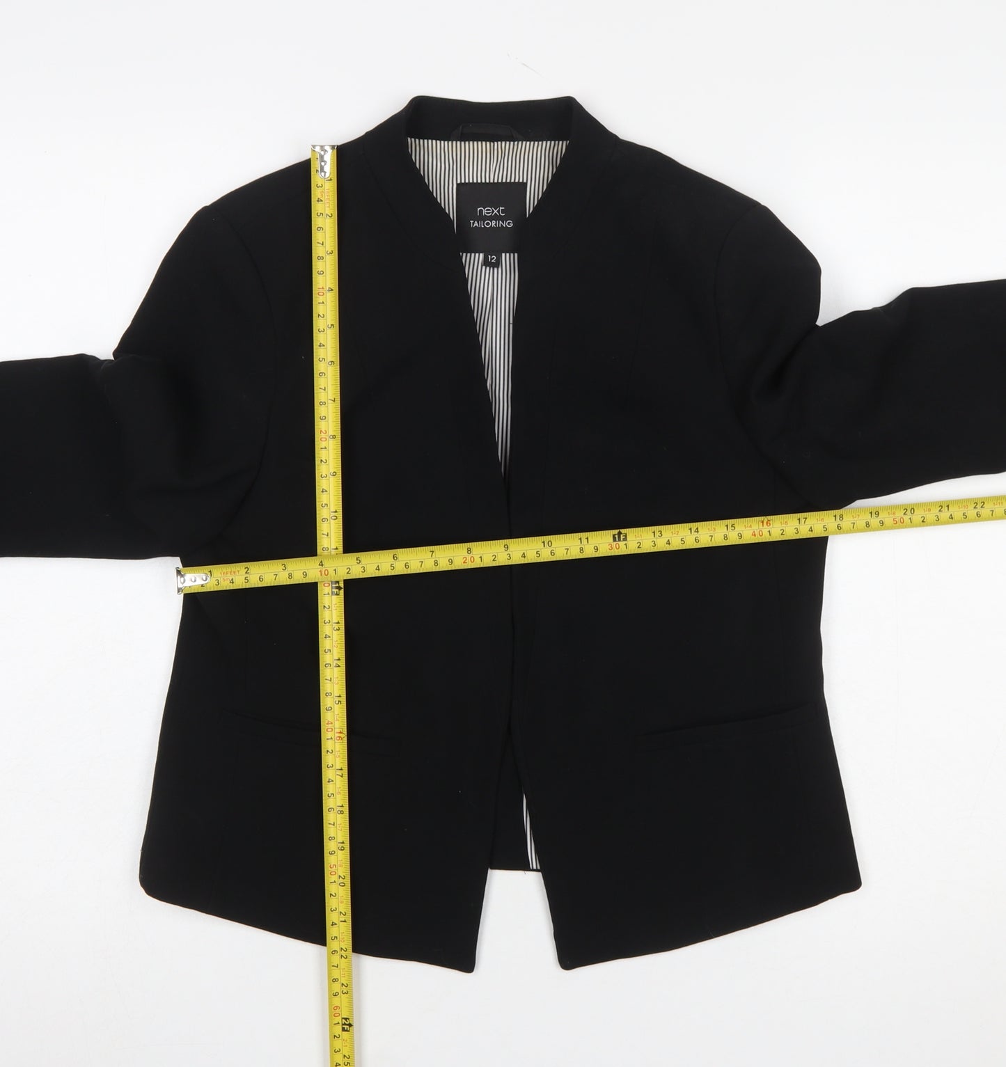 Next Women's Black Tailoring Blazer UK 12 Regular Fit