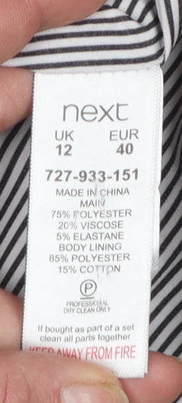 Next Women's Black Tailoring Blazer UK 12 Regular Fit