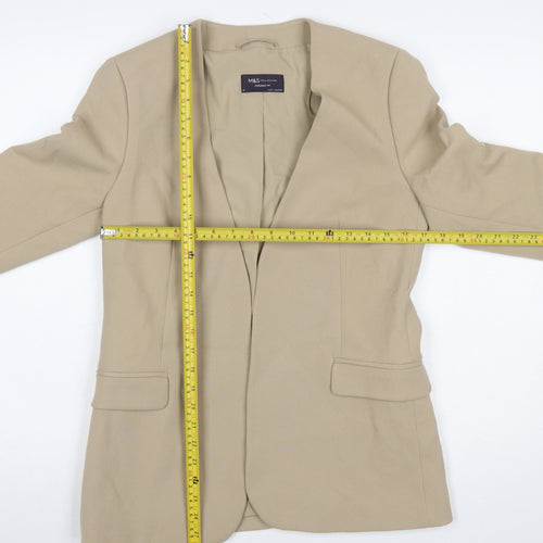 Marks and Spencer Women’s Beige Tailored Blazer Jacket Size 8