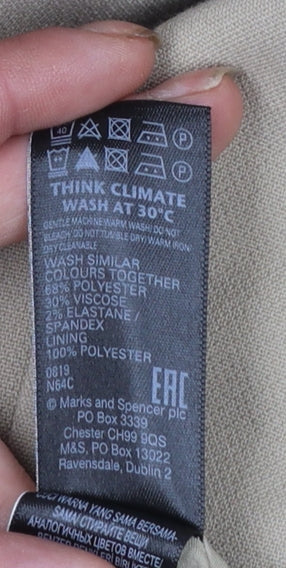 Marks and Spencer Women’s Beige Tailored Blazer Jacket Size 8