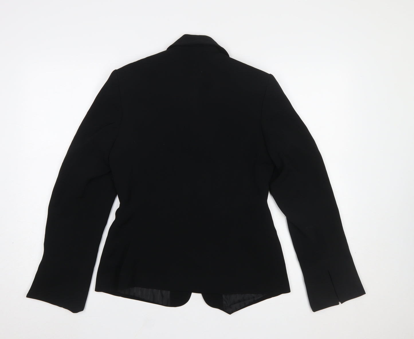 J.Taylor Womens Black Size 10 Single-Breasted Blazer