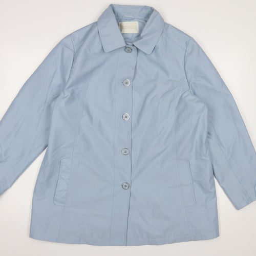 Rowlands of Bath Women's Blue Size 14 Mid-Length Blazer Jacket