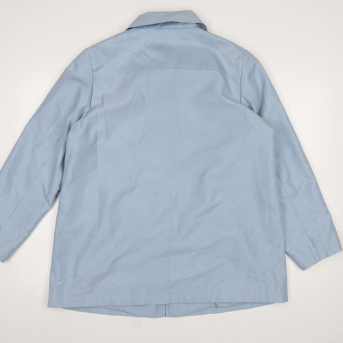 Rowlands of Bath Women's Blue Size 14 Mid-Length Blazer Jacket