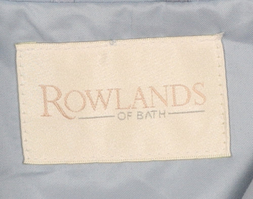 Rowlands of Bath Women's Blue Size 14 Mid-Length Blazer Jacket