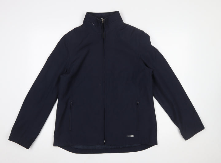Maine New England Womens Blue Size 12 Softshell Jacket