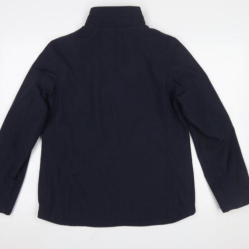 Maine New England Womens Blue Size 12 Softshell Jacket