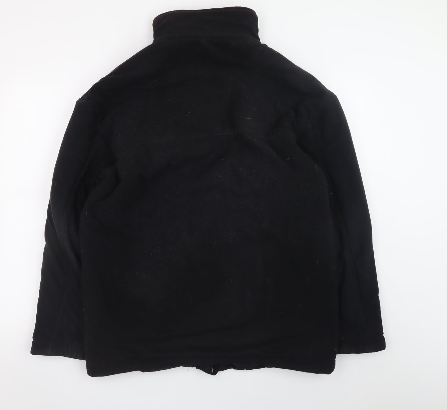 Marks and Spencer Men's Black Fleece Zip Jacket M Regular Fit